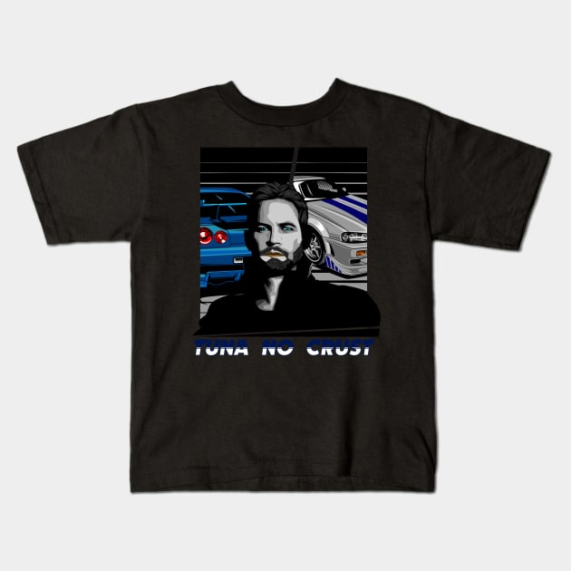 Paul Walker Tuna No Crust Kids T-Shirt by aredie19